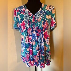 Kim Rogers Smocked Top